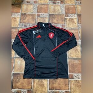 Adidas Liverpool 2025/26 Long Sleeve Quarter Zip Jacket Size M
